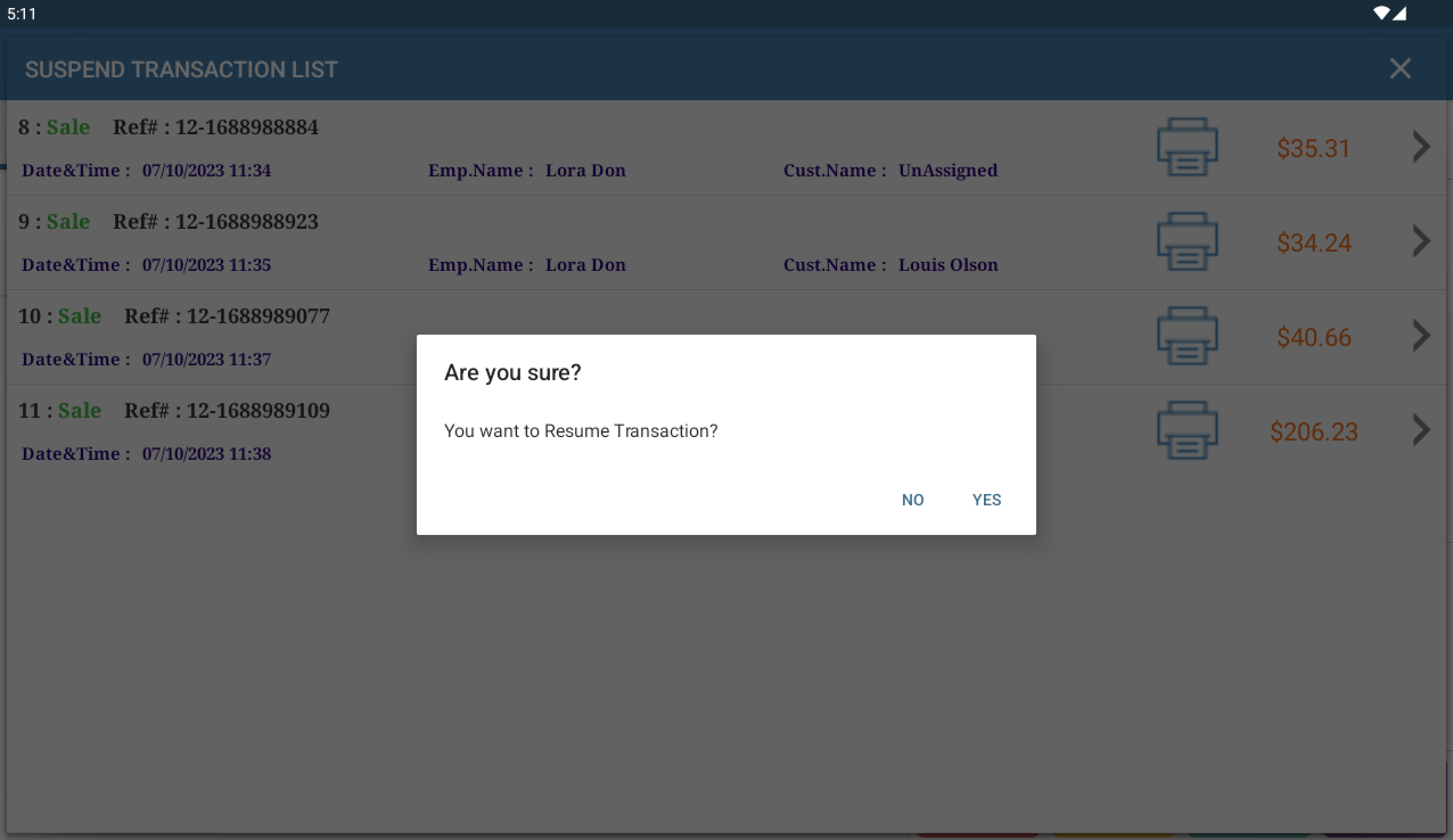 Resume Transaction Help Center