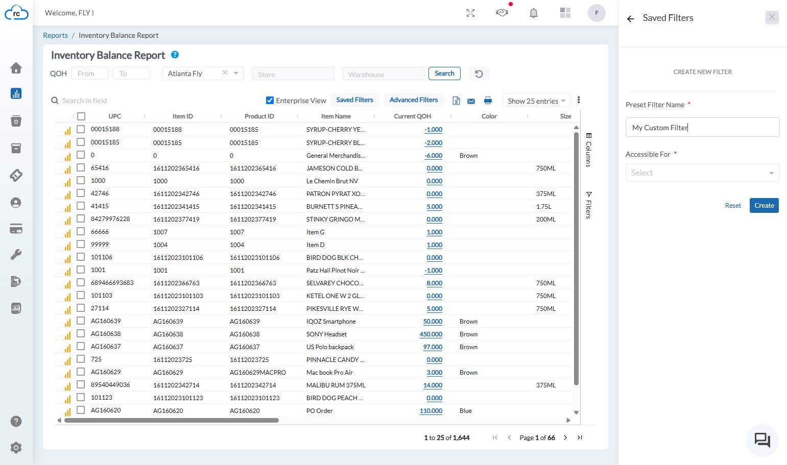 Provide a descriptive name for your filter. This will help you identify it later when managing your saved filters. For example, 'My Custom Filter - Store'.