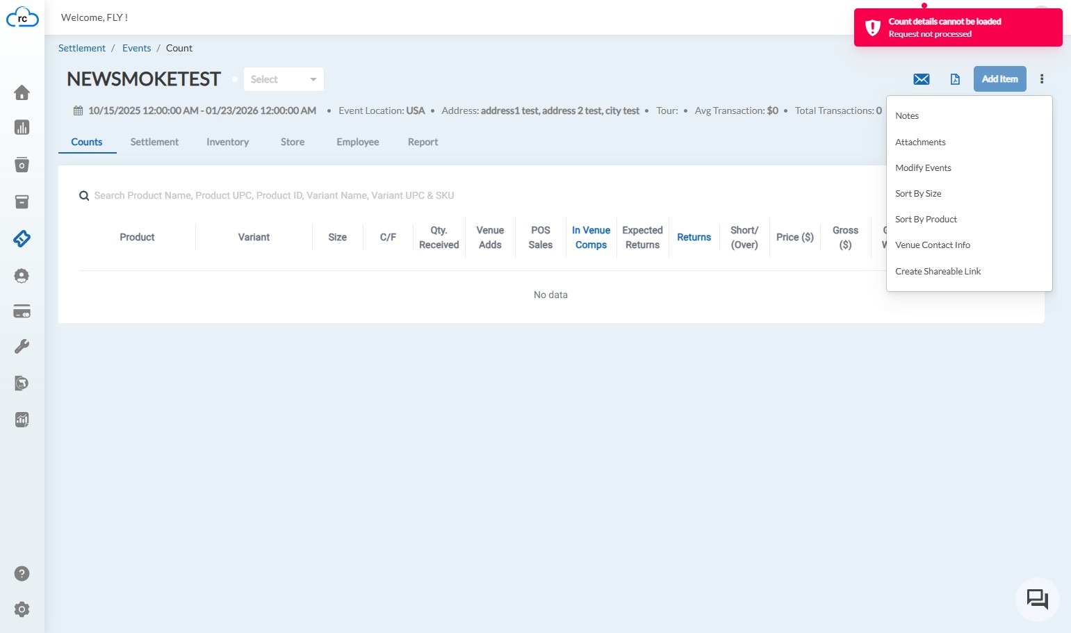 Once viewing the event's settlement details, locate the options menu often represented by three vertical dots or an ellipsis icon. Click on this menu to reveal a dropdown list of actions. Select 'Create Shareable Link' from this list.