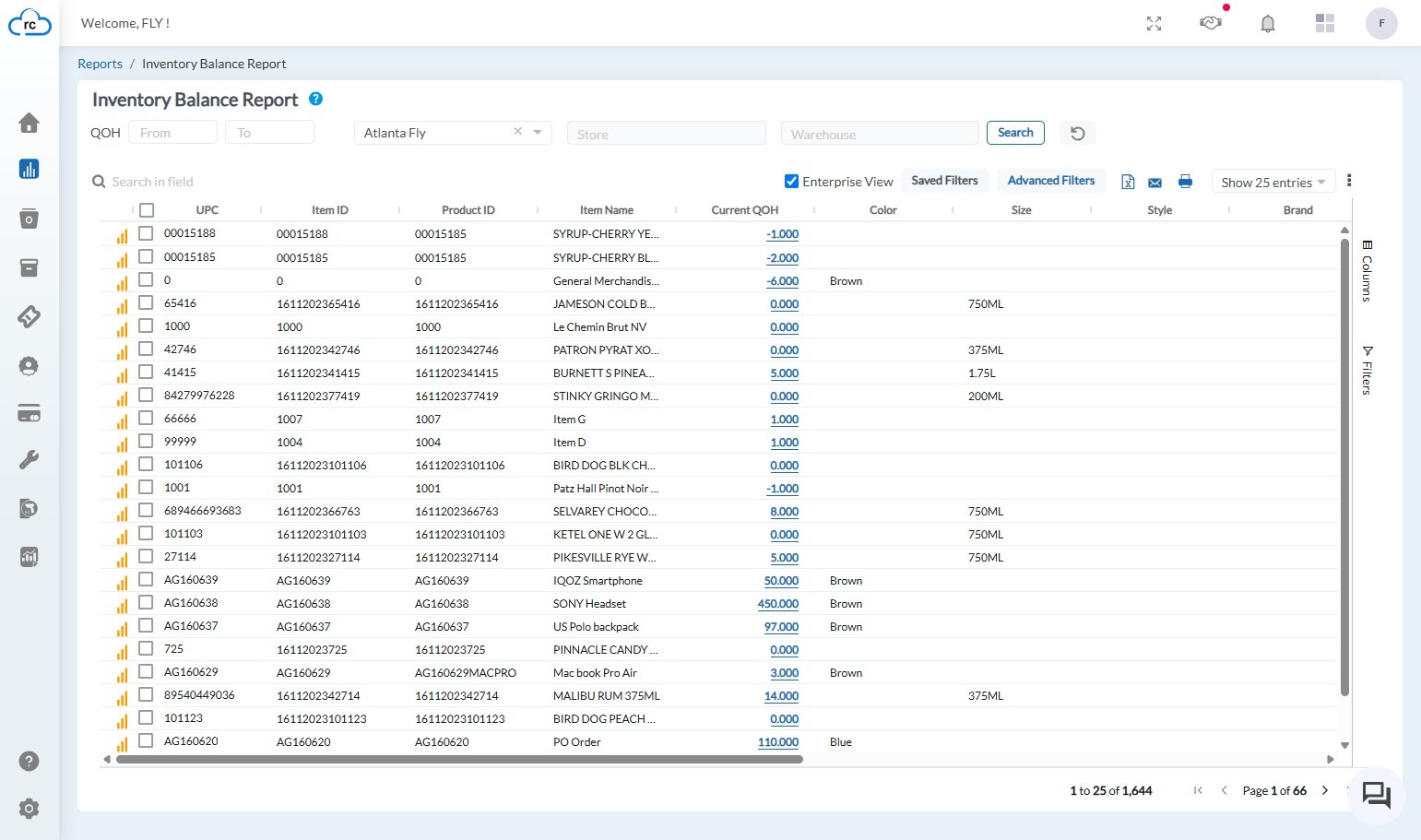 Once your filters are set, find the 'Saved Filters' button, typically located near the top of the report interface, and click it.